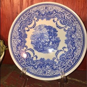 Vintage Blue Italian Spode Plater